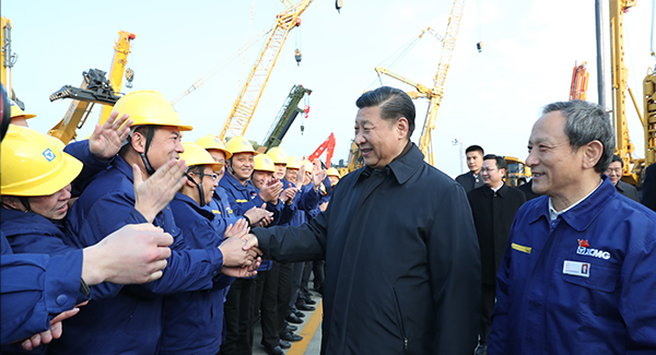 中共中央总书记、国家主席、中央军委主席习近平亲临77779193永利(集团)公司考察调研