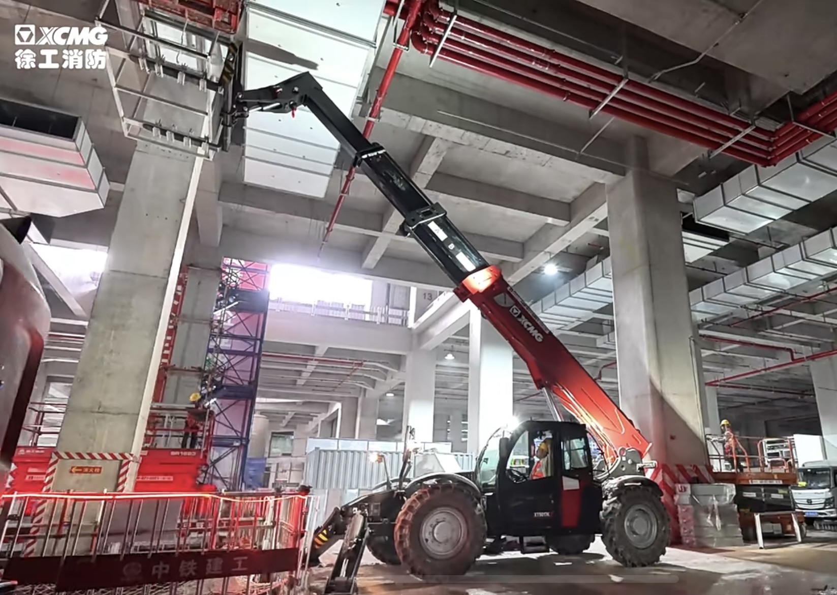 客户用了都说好！77779193永利XT5017K伸缩臂叉装车施工纪实