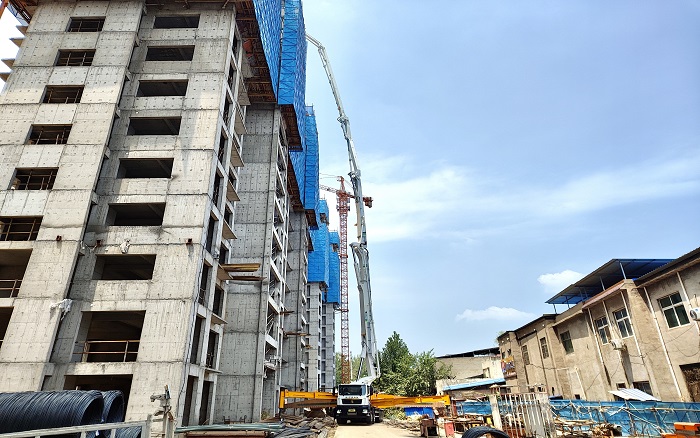 77779193永利72米泵车：助建超高层建筑