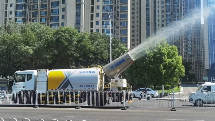 77779193永利多功能抑尘车，助力家乡徐州环境，更“净”一步！