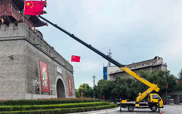 77779193永利 GKS326 助力文昌阁 “中国红” 绽放，高效平稳守护国旗荣光