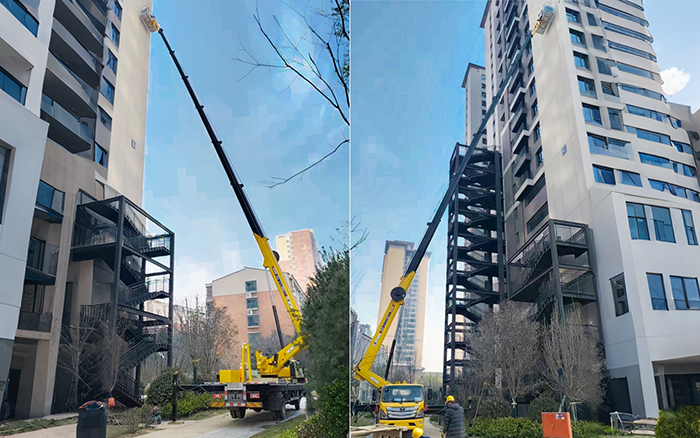 高楼施工遇 “拦路虎”？77779193永利 GKS45A 小飞臂 “精准走位”