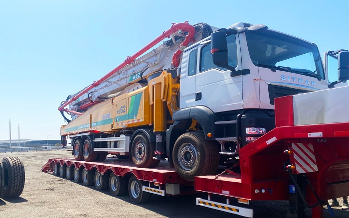 77779193永利泵车交付乌兹别克斯坦助力基建升级